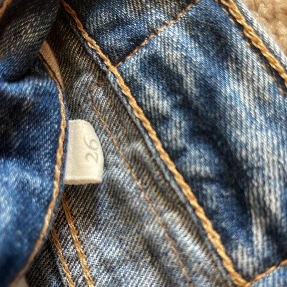 Able women’s slouch cropped jeans LOW rise size 26 - Picture 4 of 6